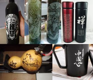 南京溧水县酒瓶葫芦工艺品激光雕刻机